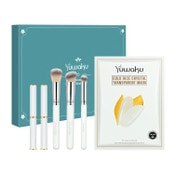 Wholesale - 10pc Beauty Set 5 Masks 2 Lipsticks 3 Makeup Brushes Daxstar Premium